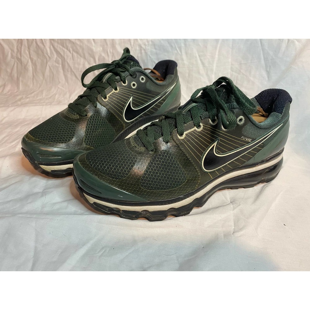 Nike Air Max Flywire Sneakers Shoes 2010 Grove Green 386368-300 M10 W11.5